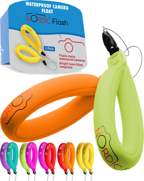 Nordic Flash Waterproof Camera Float - Pack of 2