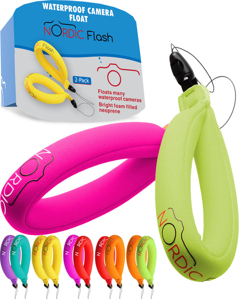 Nordic Flash Waterproof Camera Float - Pack of 2