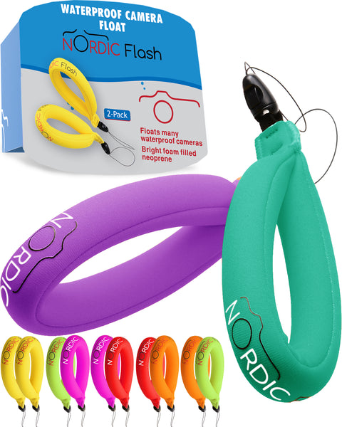 Nordic Flash Waterproof Camera Float - Pack of 2
