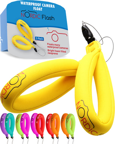 Nordic Flash Waterproof Camera Float - Pack of 2