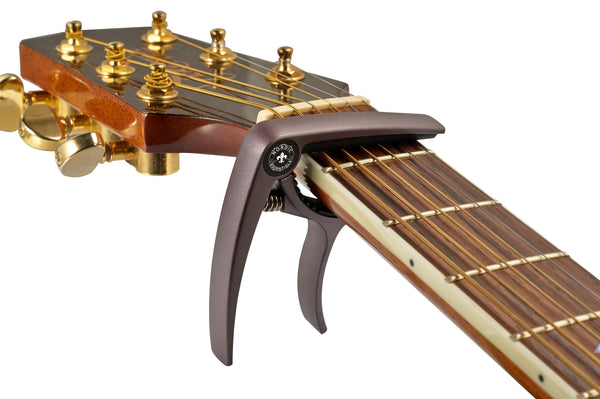 Guitar Capo Deluxe for Acoustic Guitars, Ukulele, Banjo, Mandolin, Bass - Made of Premium Quality Zinc Alloy for 6 & 12 String Instruments
