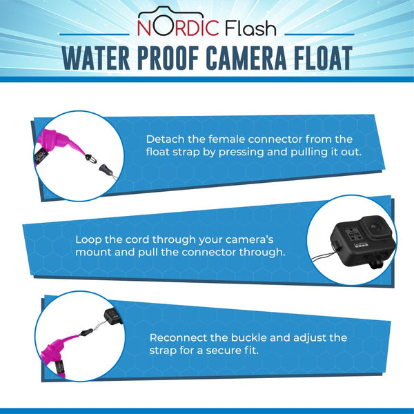 Floating Camera Wrist Strap – Waterproof Wrist Strap for GoPro, Action Cameras, Waterproof Phone Cases & More
