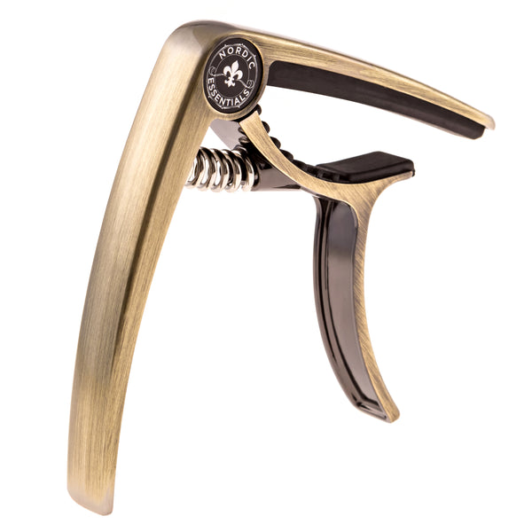 Guitar Capo Deluxe for Acoustic Guitars, Ukulele, Banjo, Mandolin, Bass - Made of Premium Quality Zinc Alloy for 6 & 12 String Instruments