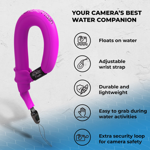 Floating Camera Wrist Strap – Waterproof Wrist Strap for GoPro, Action Cameras, Waterproof Phone Cases & More