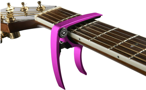 Guitar Capo (2 Pack) for Acoustic Guitars, Ukulele, Banjo, Mandolin, Bass - Made of Ultra Lightweight Aluminum Metal (1.2 oz!) for 6 & 12 String Instruments