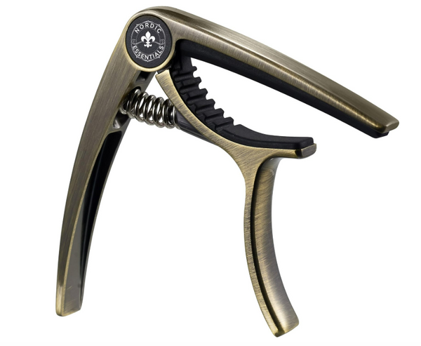 Guitar Capo Deluxe for Acoustic Guitars, Ukulele, Banjo, Mandolin, Bass - Made of Premium Quality Zinc Alloy for 6 & 12 String Instruments